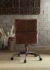 Harith Office Chair in Retro Brown Top Grain Leather YJ