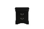 Louis Philippe III Nightstand in Black