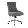 Adjustable Fabric Middle Office Chair Task Chair Tufted Design