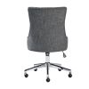 Adjustable Fabric Middle Office Chair Task Chair Tufted Design