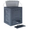 Garden Composters 2 pcs Gray 23.6"x23.6"x28.7" 137.4 gal