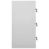 Locker Cabinet Light Gray 35.4"x17.7"x36.4" Steel