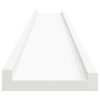 Picture Frame Ledge Shelves 2 pcs White 31.5"x3.5"x1.2" MDF