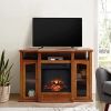 Electric Fireplace TV Stand Storage Shelf for Living Room