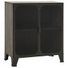 Storage Cabinet Gray 28.3"x14.2"x32.3" Metal and MDF