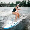 10 Feet Paddle Board Inflatable Surfboard Blue and White