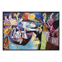 Famous Picasso Oil Paintings on Canvas Abstract Art Reproductions Wall Posters and Handmade for Living Room Home Wall Decor (size: 90x120cm)