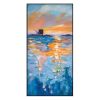 Oil Painting On Canvas Sunset Landscape Poster Wall Art Pictures For Living Room Decorative Entrance Painting Modern Home Decor