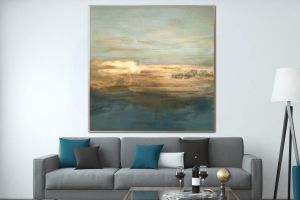 Painting On Canvas Gold Foil Artwork Acrylic Painting Wall Painting Contemporary Abstract Artwork Home Decor Large Abstract (size: 80x80cm)