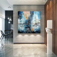 Large Abstract Painting On Canvas Large Painting On Canvas Huge Canvas Painting Canvas Custom Art Oil Paintings (size: 80x80cm)