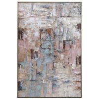 Hand painted Simple Easy abstract oil painting Modern Neutral Color Nordic Wall Art Texture Minimal Oil Painting on Canvas (size: 60x90cm)