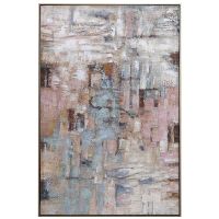 Hand painted Simple Easy abstract oil painting Modern Neutral Color Nordic Wall Art Texture Minimal Oil Painting on Canvas (size: 90x120cm)