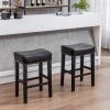 Backless Bar Stools, 2-Pcs Set