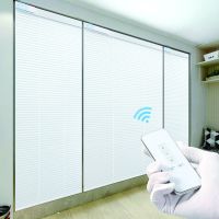 Rechargeable Motorized Blinds (Color: White)