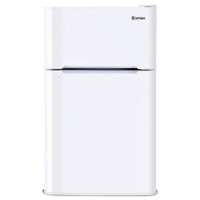 3.2 cu ft. Compact Stainless Steel Refrigerator (Color: White)