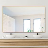 Modern Bathroom / Vanity Mirror (Color: Gold)