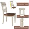 Stylish Wooden Furniture Kitchen Table Set 6-Piece with Ergonomically Designed Chairs