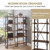 [VIDEO] Home Office 5 Tier Bookshelf, X Design Etageres Storage Shelf, Industrial Bookcase for Office with Metal Frame