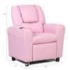 Children PU Leather Recliner Chair with Front Footrest