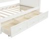 Wood Daybed with Three Drawers ,Twin Size Daybed,No Box Spring Needed