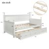 Wood Daybed with Three Drawers ,Twin Size Daybed,No Box Spring Needed