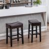 Backless Bar Stools, 2-Pcs Set