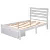 Twin Size Platform Bed with Drawer