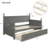 Wood Daybed with Three Drawers ,Twin Size Daybed,No Box Spring Needed