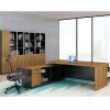 Wooden Bookshelf Executive Storage Office Filing Cabinet with Glass Door