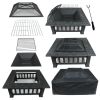 HDPE Adirondack Set with Fire Pit