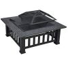 HDPE Adirondack Set with Fire Pit