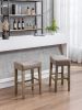 Backless Bar Stools, 2-Pcs Set