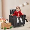 Children PU Leather Recliner Chair with Front Footrest