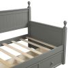 Wood Daybed with Three Drawers ,Twin Size Daybed,No Box Spring Needed