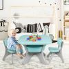 Kids Activity Table and Chair Set Play Furniture with Storage