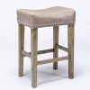 Backless Bar Stools, 2-Pcs Set