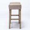 Backless Bar Stools, 2-Pcs Set