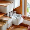 5-Pack Lided Plastic Storage Bins Basket Box Drawer Organizer Kitchen Container