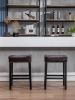 Backless Bar Stools, 2-Pcs Set