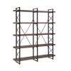 [VIDEO] Home Office 5 Tier Bookshelf, X Design Etageres Storage Shelf, Industrial Bookcase for Office with Metal Frame